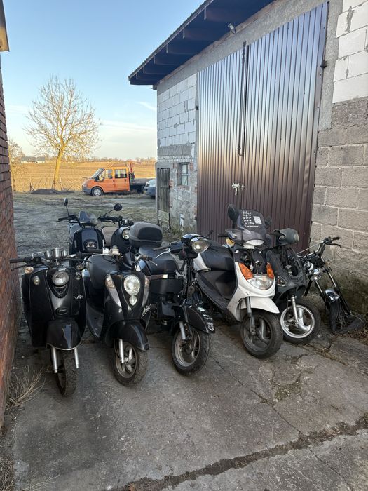 Pakiet skuterów na czesci do naprawy 50 i 125 peugeot sym kymco znen