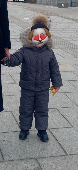 zimowy kombinezon z kurtką