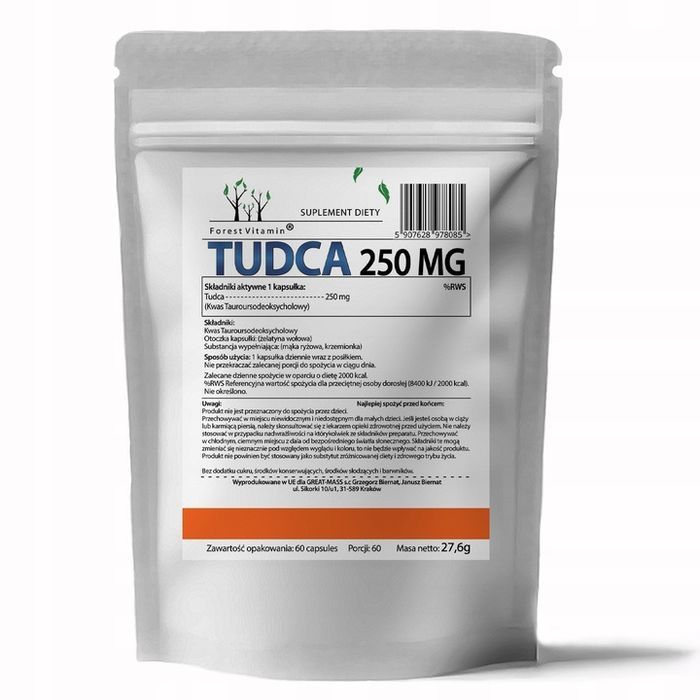 forest tudca kwas tauroursodeoksycholowy 60 kaps detox oczyszczenie