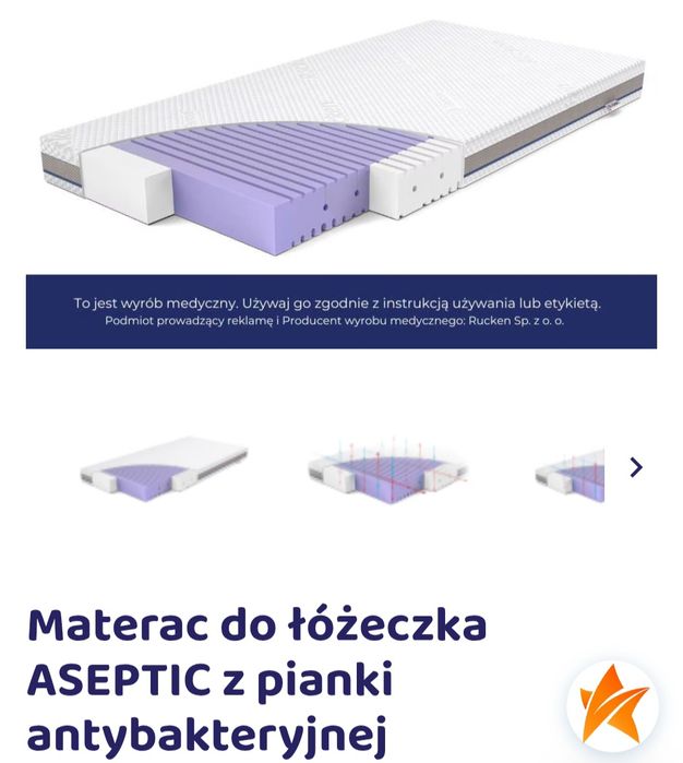 Materac Rucken 120x60