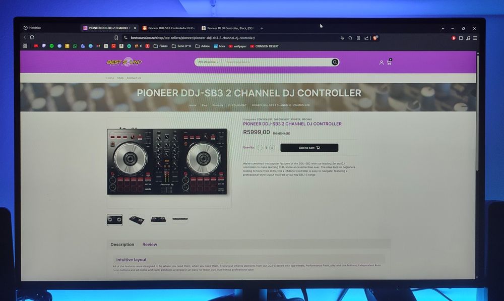 Mesa de mistura Serato DDJ-SB3