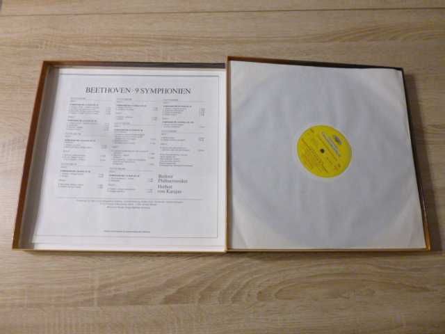 BEETHOVEN - Symfonie Karajan - Box 8 Lp Deutsche Grammophon ideał