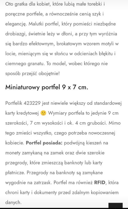 Miniaturowy porfel Peterson