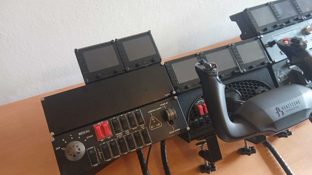 Cockpit Flight Simulator Completo – Honeycomb + Thrustmaster + USB