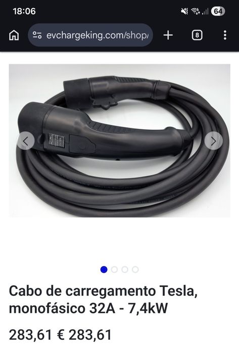 Carregador EV 32A monofasico