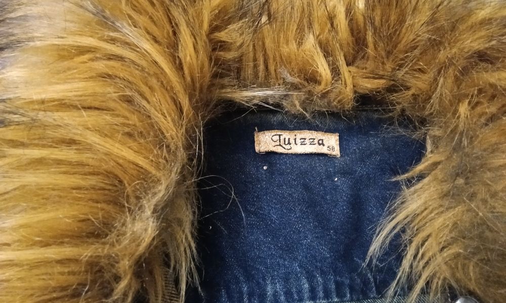 Жіночий кардиган б/у джинса з дірками Luizza 58