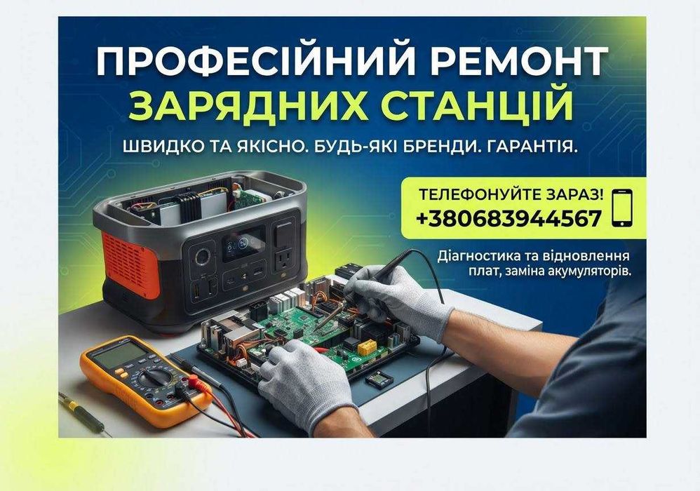Ремонт зарядных станций / Ремонт зарядних станцій та генераторів