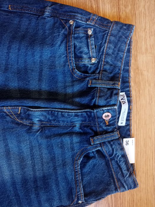 Jeansy dżinsy zara mom fit 36