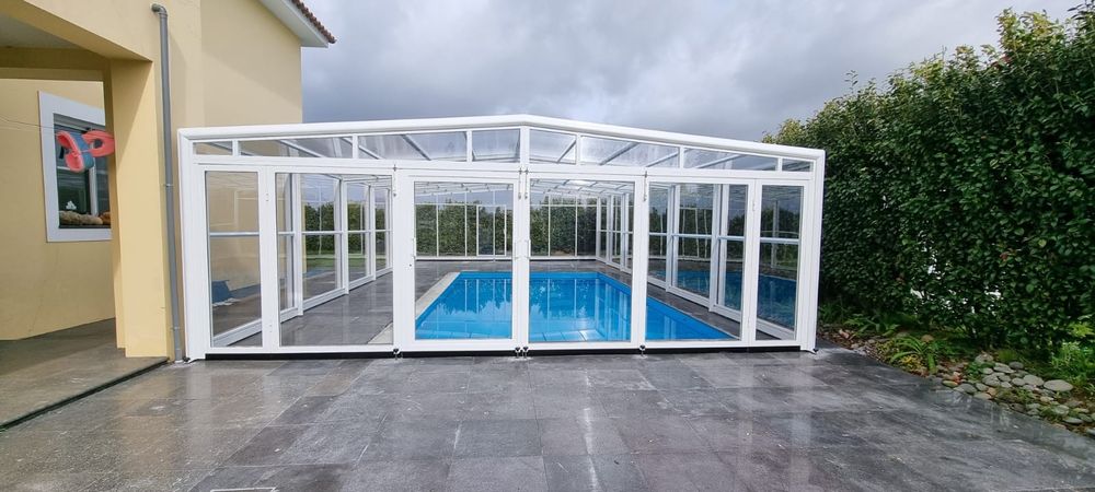 Cobertura telescópica piscina