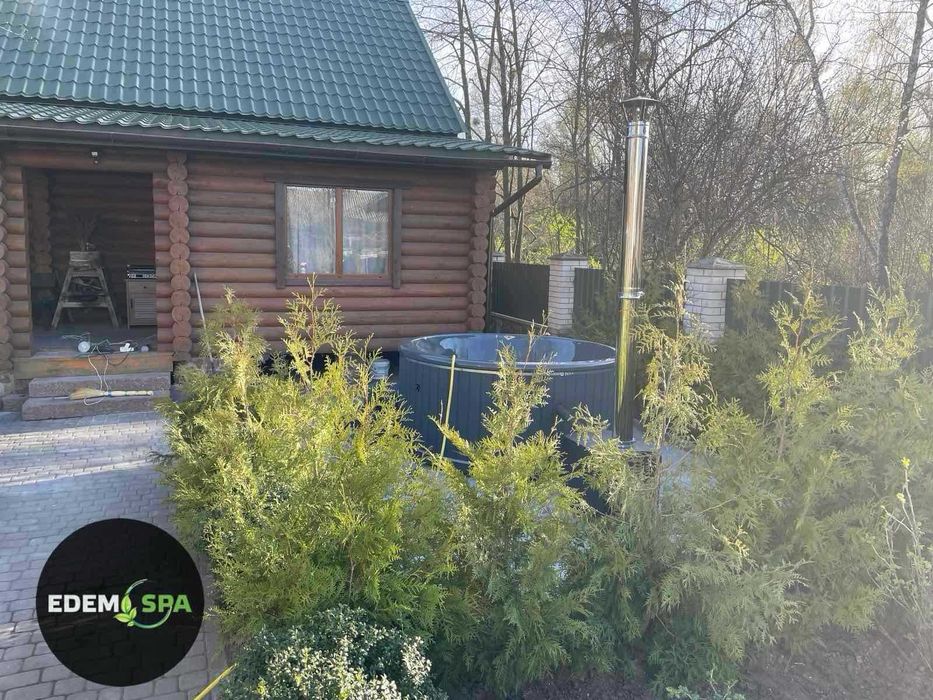 Ванна релаксаційна. Чан джакузі. Спа купіль. Карпатський чан. Сауна