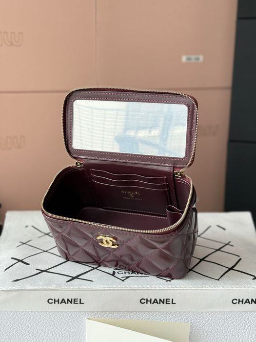 Torebka Chanel Vanity Burgundy Leather