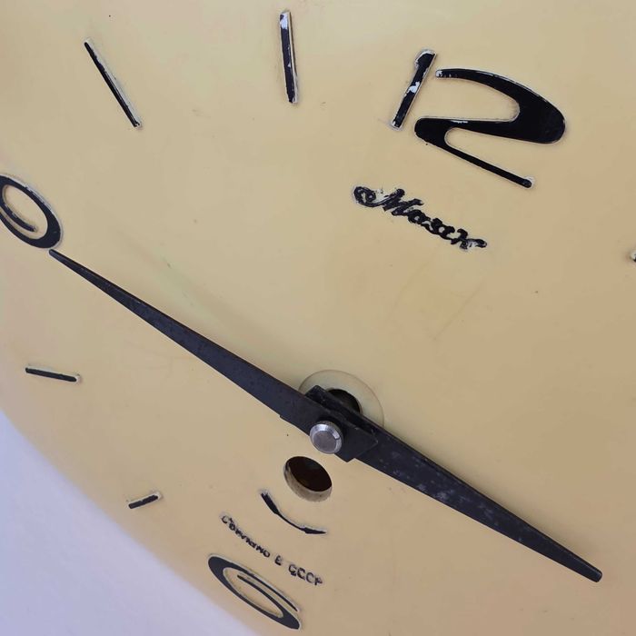 Majak Stary Mechaniczny Zegar Vintage Art Deco Space Age Mid Century