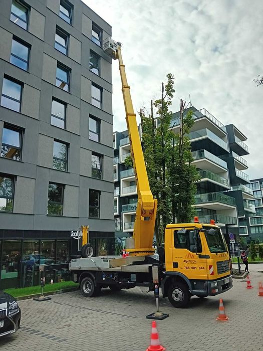 Podnośnik koszowy -zwyżka dźwig 30m, 22m, ladowarka