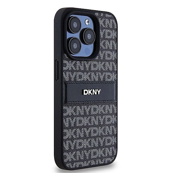 Etui Dkny Leather Mono Stripe & Metal Logo na iPhone 15 Pro Max - czar