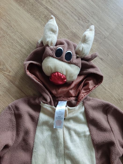 Onesie piżama przebranie Rudolf renifer 3-4 lat