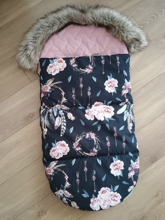 Uniwersalny zimowy śpiwór do wózka handmade