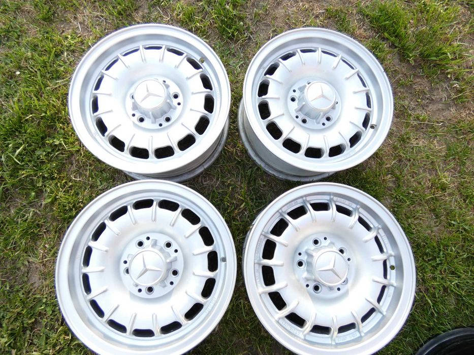 MERCEDES oryginał R107, W123, W126, 6x14 et30, Van Den Berg, ładny kpl