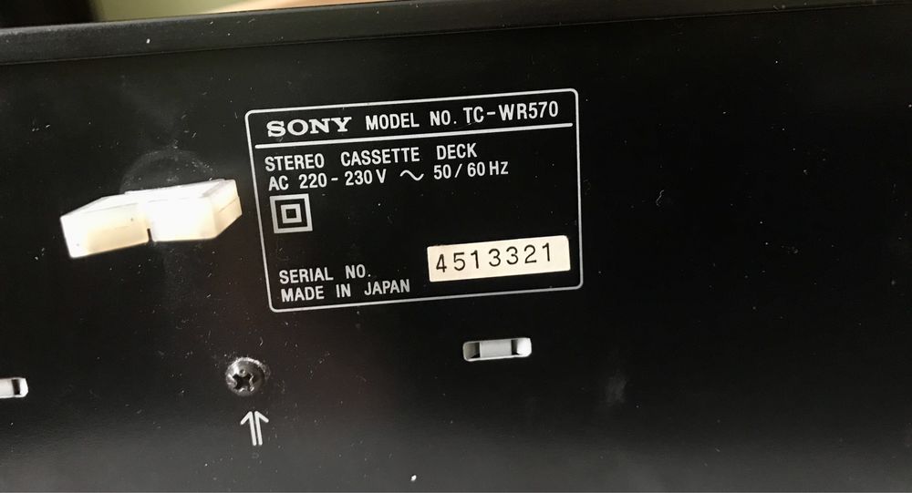 magnetofon Sony TC WR570