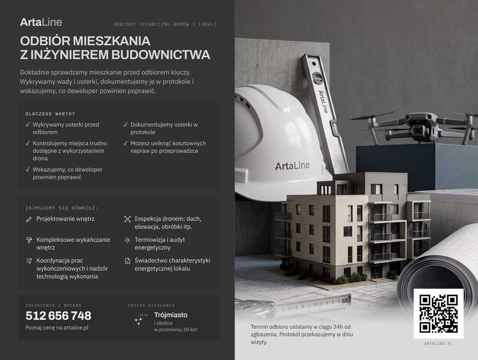 Odbiór techniczny mieszkania z inżynierem | Trójmiasto i okolice