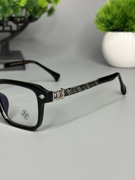 Chrome Hearts. black&silver. Blue Blocker