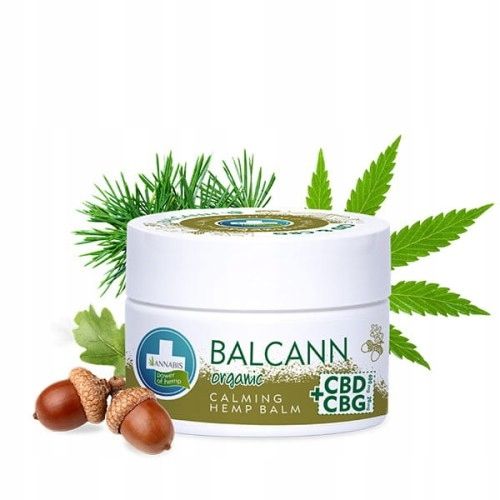 Balcann z CBD 600mg i CBG 20mg organiczny balsam konopny 50 ml Annabis