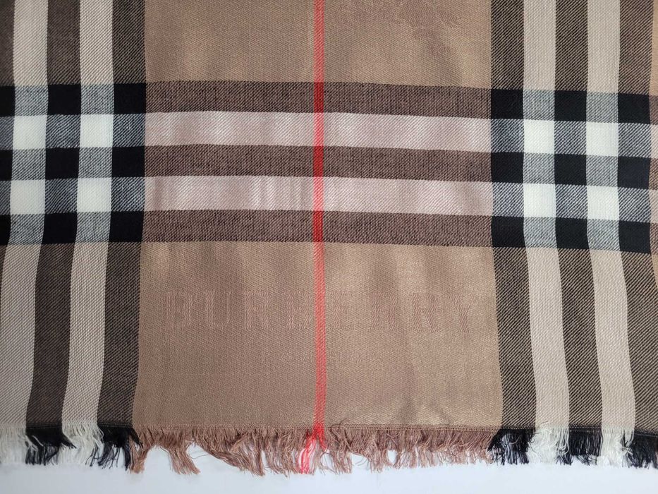 Тоненький кашеміровий шарф, палантин burberry 190 Х 70 см