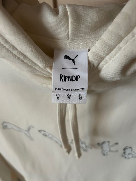 Худі білий Ripndip x Puma розмір XS молочний
