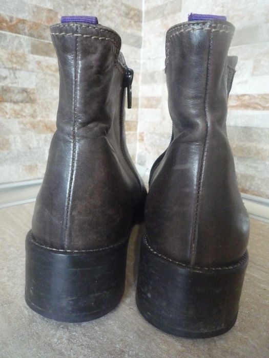 Dolce & gabbana lavorazione artigiana кожа ботинки челси ботильоны бро