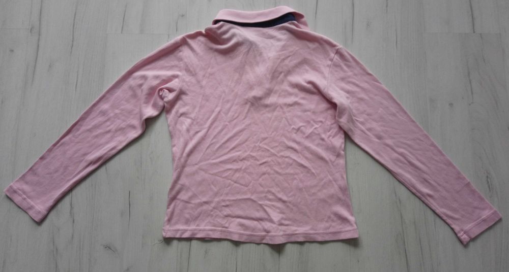 Damska koszulka długi rękaw longsleeve TOMMY HILFIGER r. M pudrowy róż