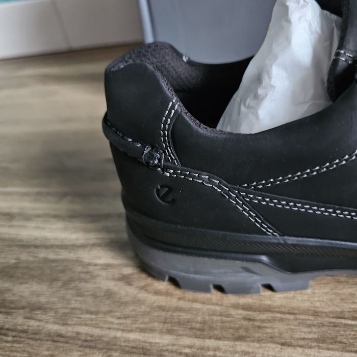 Ecco rugged  track czarne skórzane wodoodporne  46 30cm