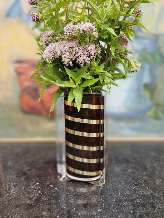 Designerski wazon z tworzywa art deco #1141 Stylowy Węgrów