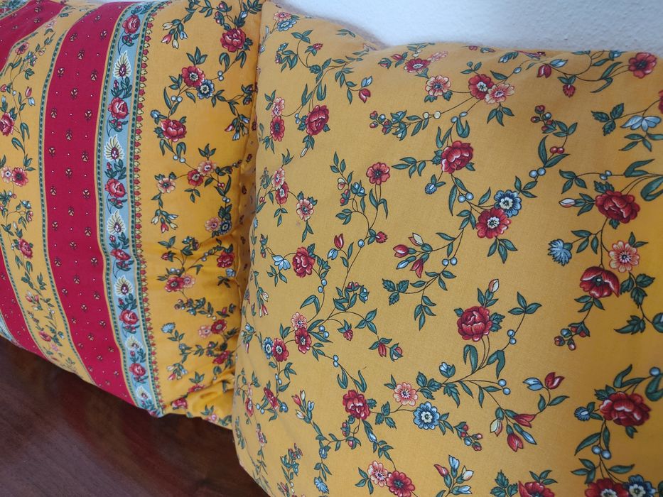 Almofadas com flores