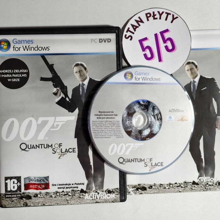 gra pc - 007 quantum of solace james bond /bdb / pl / pc