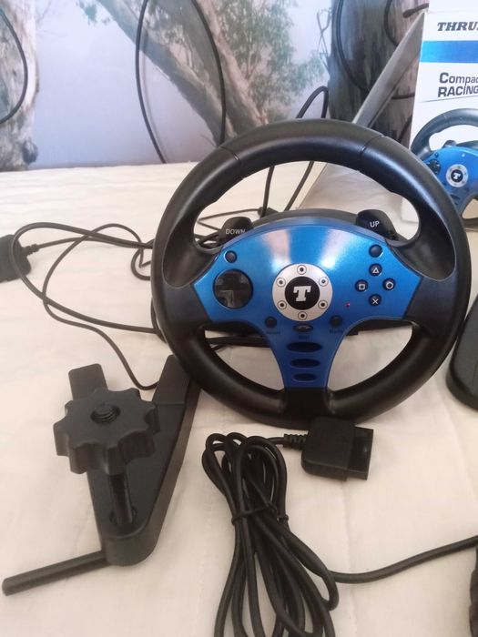 Volante, Pedais e Comando Thrustmaster Ps2 T- Megapack NOVO