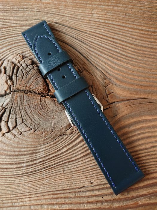 Pasek do zegarka 22 mm ręcznie robiony skóra naturalna handmade