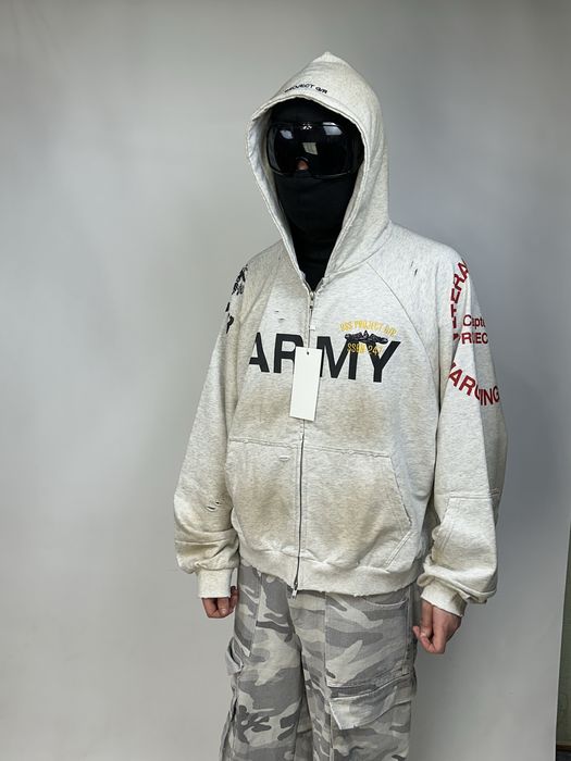 Project G/R Grailz zip up hoodie худи серая сіре худі зіпка зип