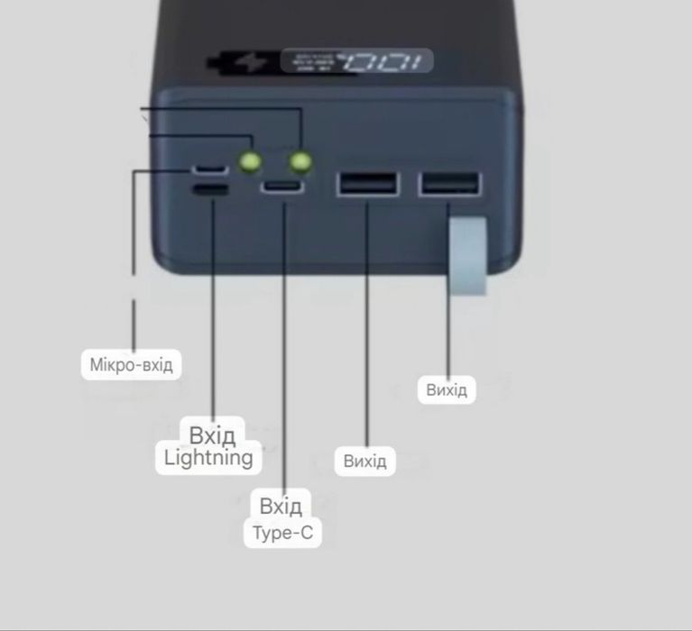 Power Bank 45 000 mAh (16×18650) PD 18W + Ліхтарик