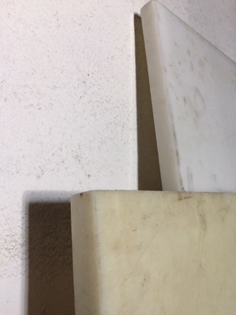 tábua de fibra branca para corte