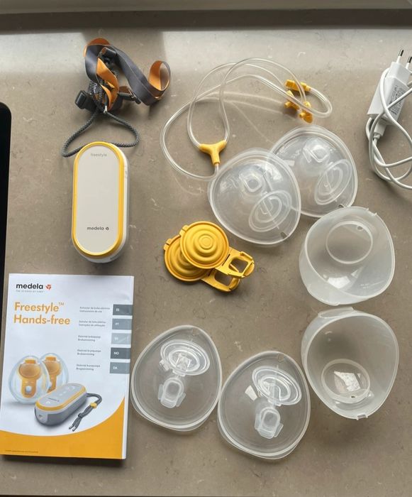 Medela freestyle handsfree 3 rozkiary lejkow super stan