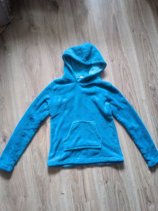 Bluza polarowa polar z kapturem ciepła kangurka