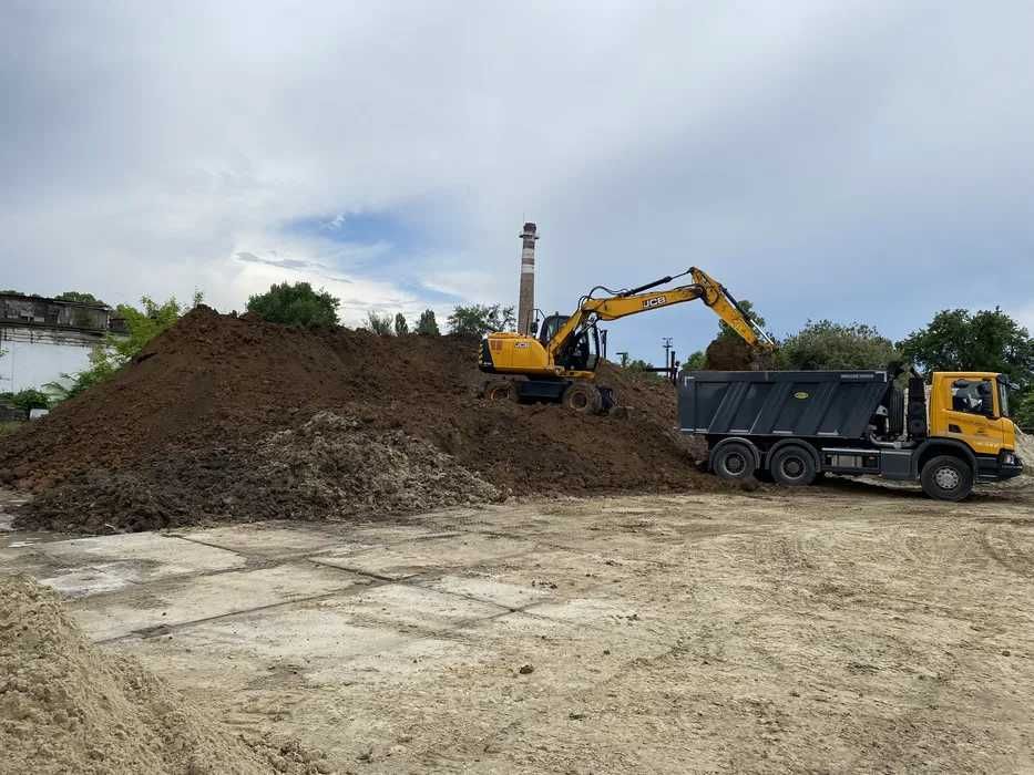 Песок Щебень Шлак Грунт Подсыпка Отсев Суглинок Экскаватор + самосвалы
