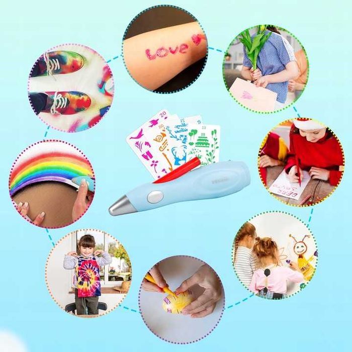 MARKER do malowania airbrush mazak do malowania dla dzieci Powystawowy