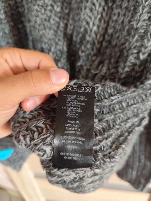 męski szary sweter 4 xl z kapturem ellos