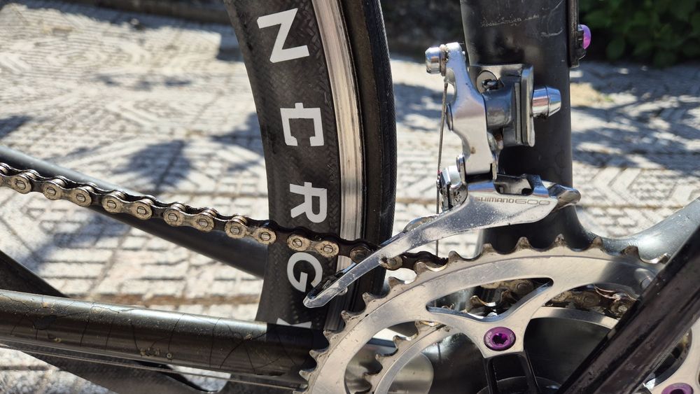 TREK 5200 OCLV Carbon – Made in USA – Rodas Spinergy Rev-X Carbon – Clássica de Coleção