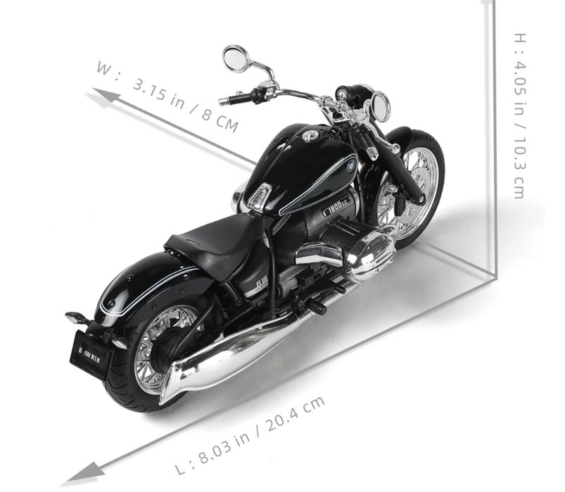 Mota bmw r18 escala 1:12