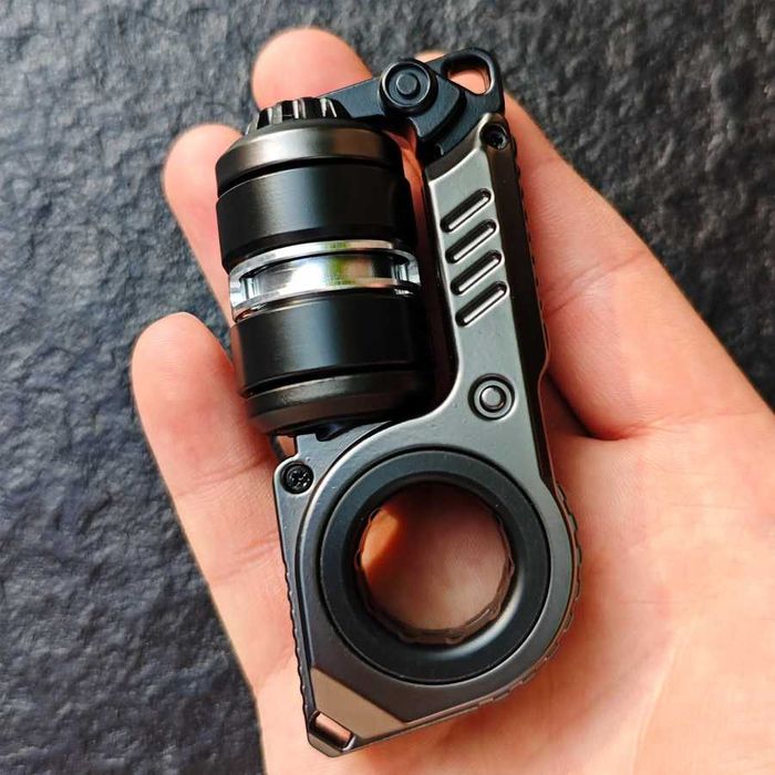EDC Фіджет іграшка магнітна механічна кінетична Кібер-ядро Fidget Toy антістрес для офісу клацалка (сірий)