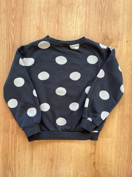 Bluza ocieplana grafitowa Myszka Minnie dla dziewczynki, roz. 122/128
