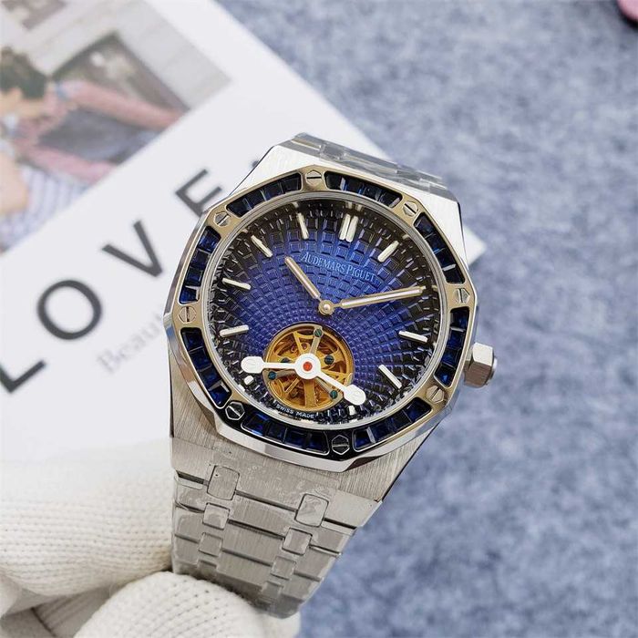 Годинник автоматичний Audemars Royal Oak Foam Tourbillion blue