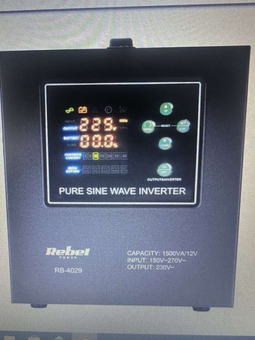 ДБЖ,інвертор,UPS Kemot 1000,1500w,2000w,для LiFePo4,Gel,чистий синус