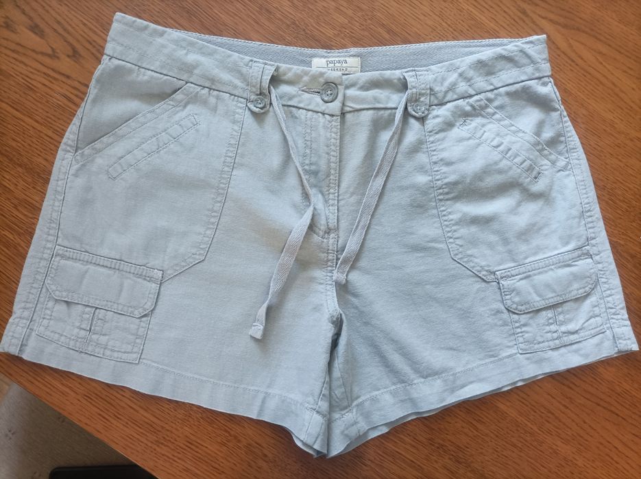 Lniane spodenki damskie.